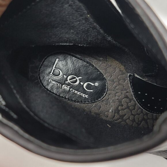 B.O.C Børn Concept Womens Leather Side Zip Block Heels Ankle Bootie Size 8.5 - Picture 7 of 14